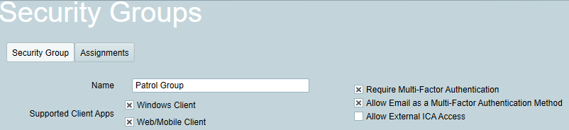 Email MFA
