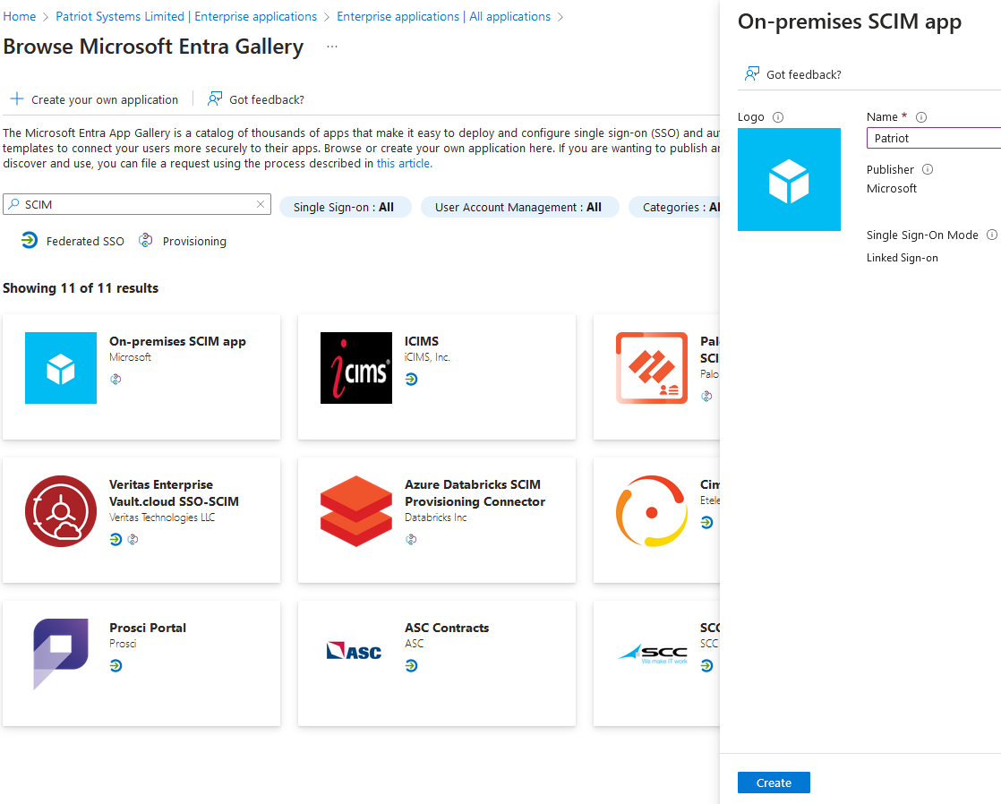 Azure New Enterprise App Registration Screen