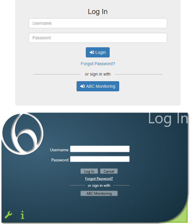 Patriot Login Screens with Single Sign On
