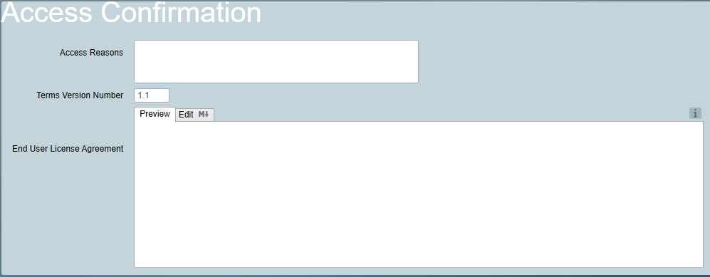 Configure End User License Agreement