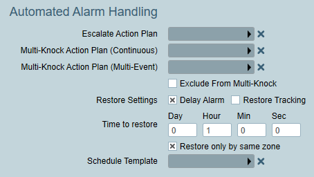 Automated Alarm Handling Options