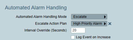 Escalation after interval