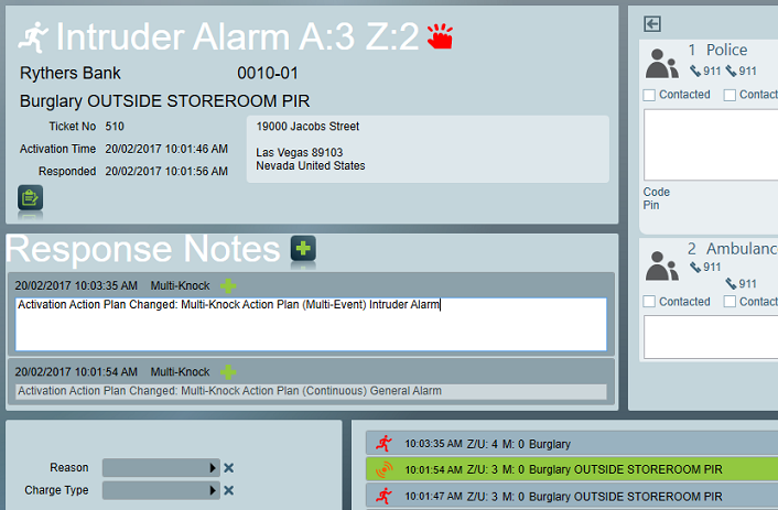 Multi-Event alarm escalation