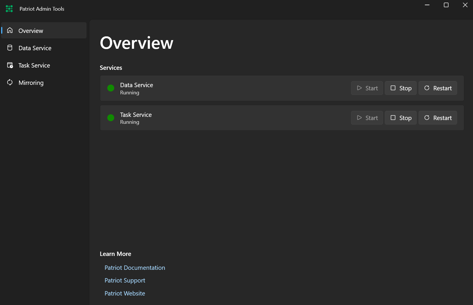 Admin Tools Overview