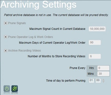 Archiving Settings