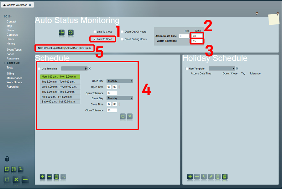 Auto Status Monitoring Late To Open