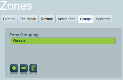Client Zone Groups Section