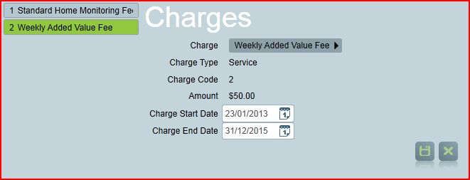 Set-up Client Charges