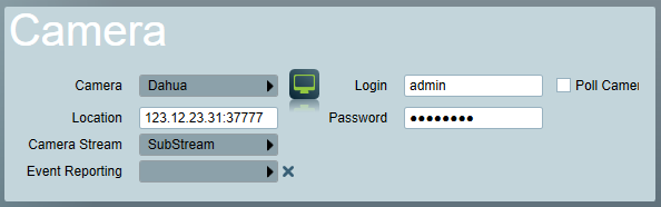 Dahua client zones setup