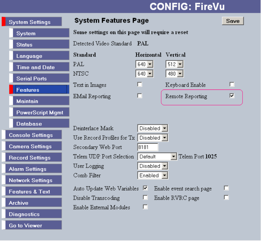 NetVu DVR System Features Page