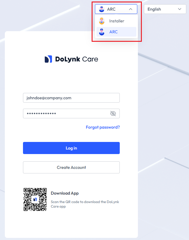 Dahua DoLynk Login Page