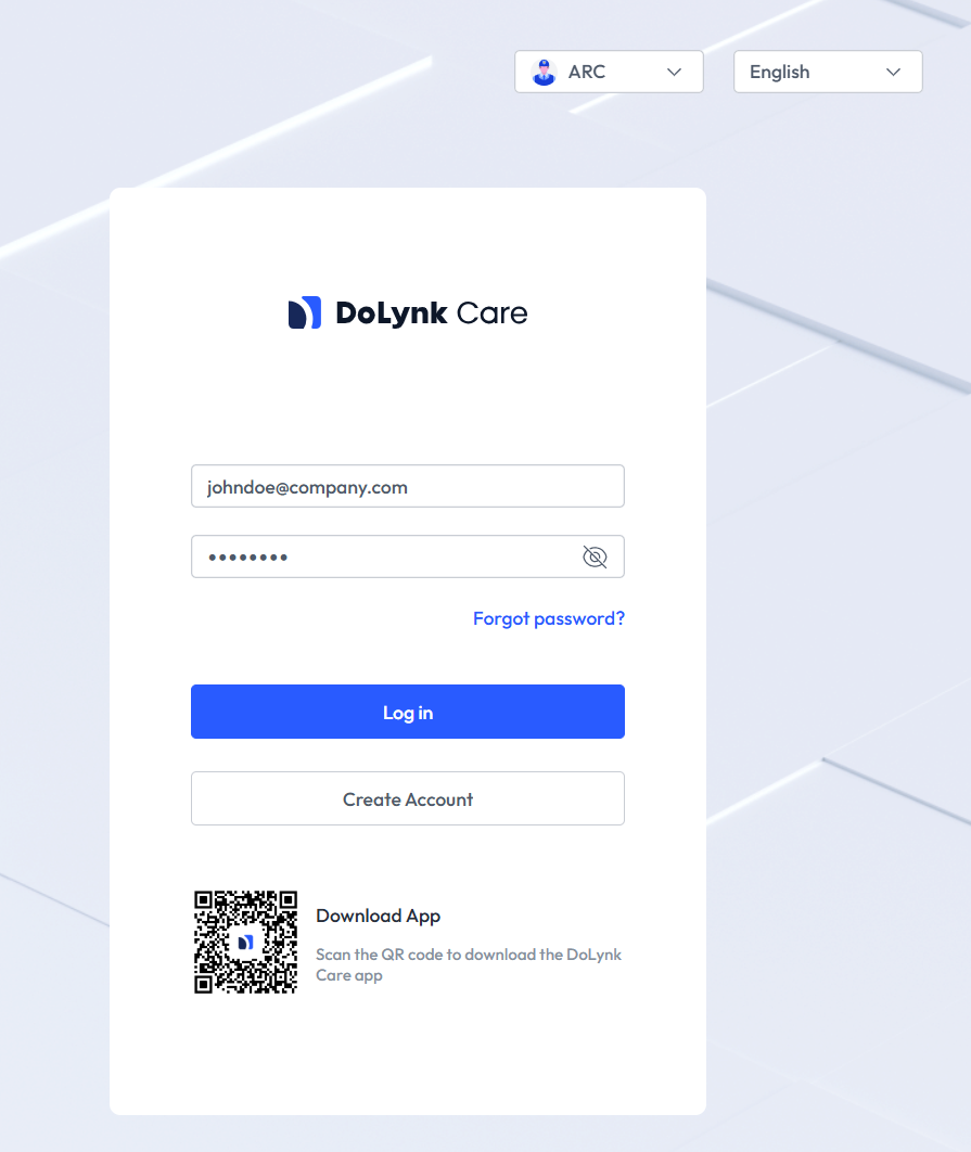 Dahua DoLynk Login Page