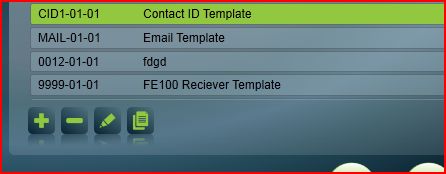 Selecting an existing template for merging into a new template.