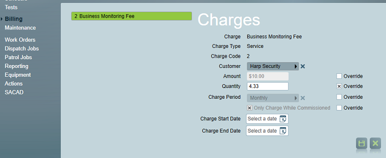 Client Billing setup