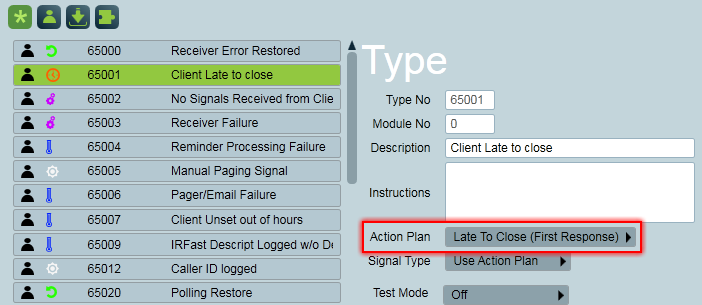 Setting the Event Types Action Plan 