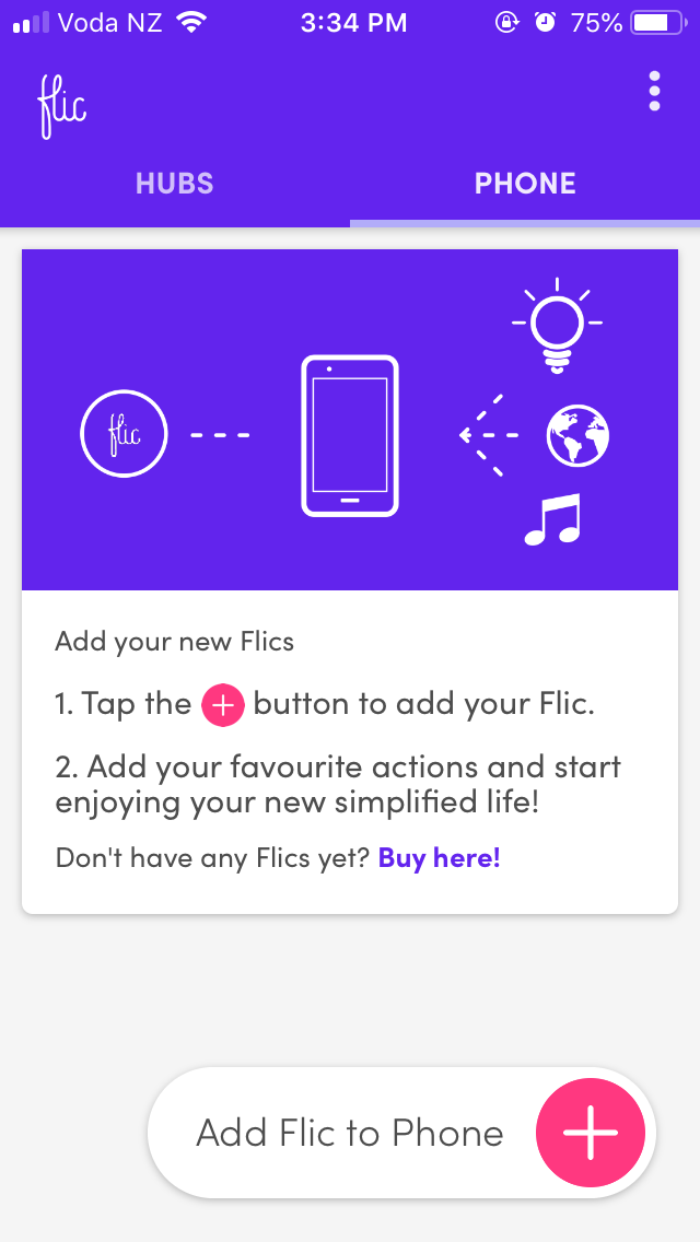 Add Flic button 1