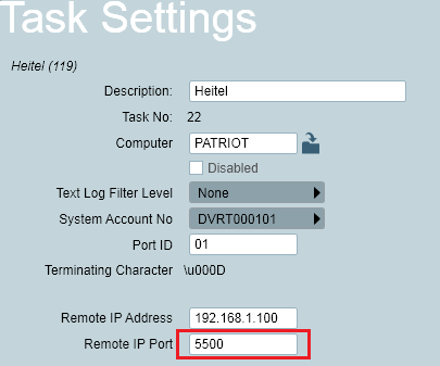 Task Settings