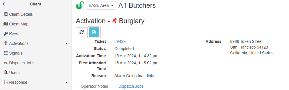 ICA Activation Reports