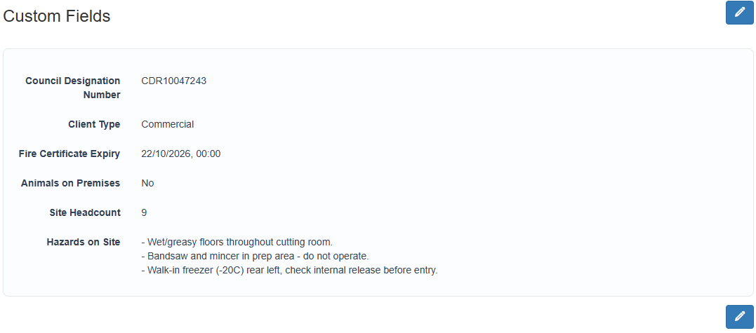 Custom Fields are also available in the ICA client context -> Custom Fields tab