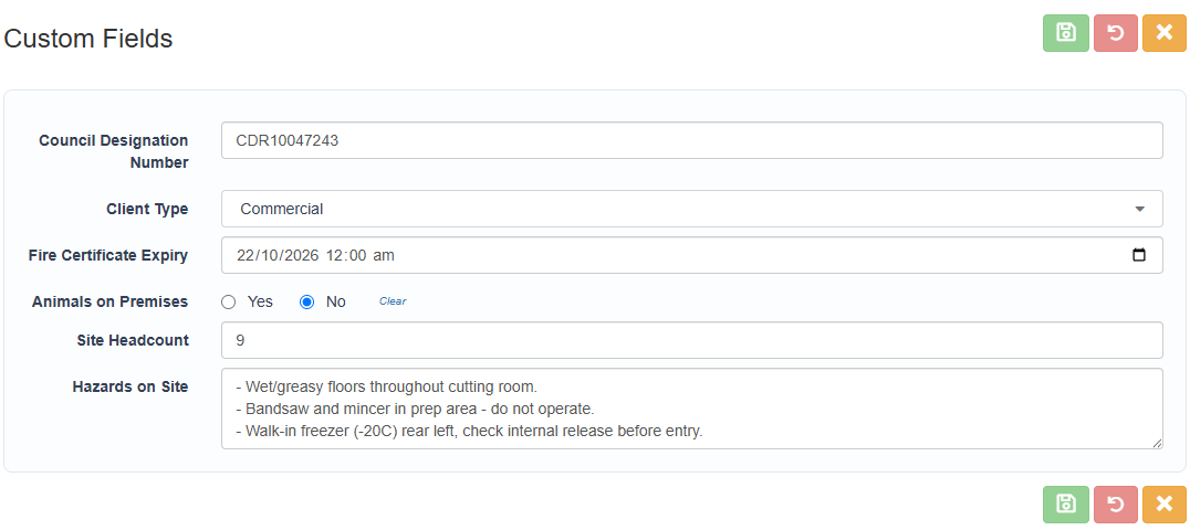 Editing Custom Fields (ICA)
