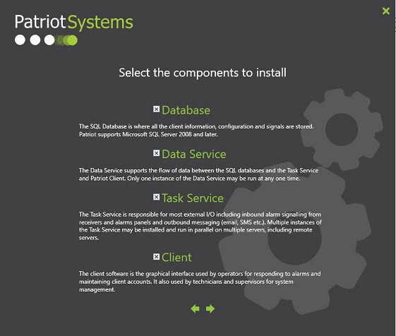 Select which components to install