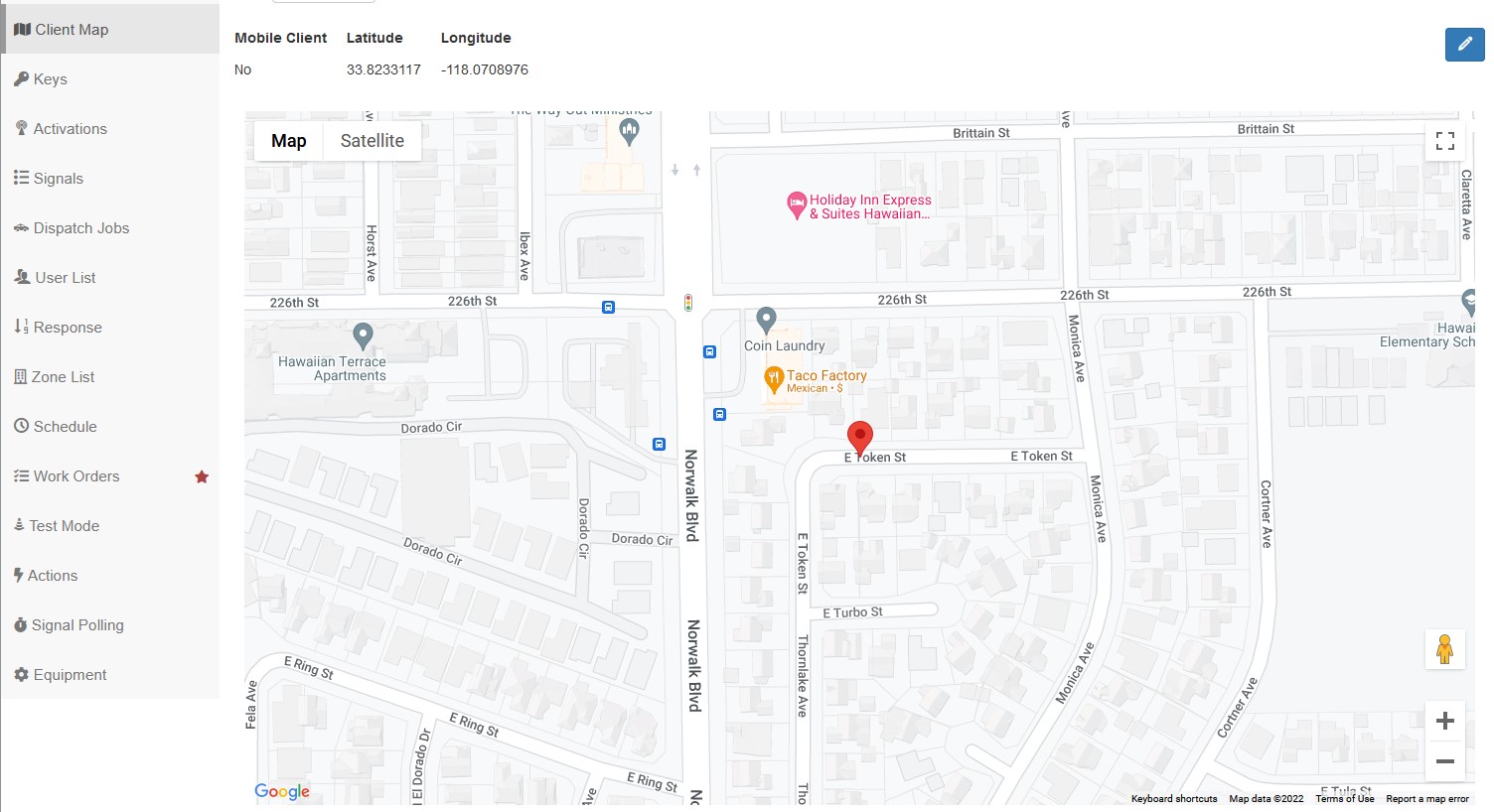 Internet Mapping Client Location (ICA)