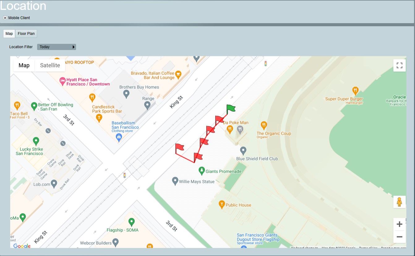 Internet Mapping Mobile Client