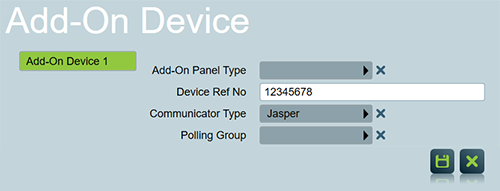 Jasper Add-On Device Settings