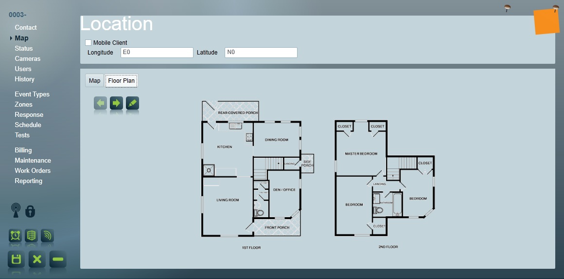Floor plan added to client