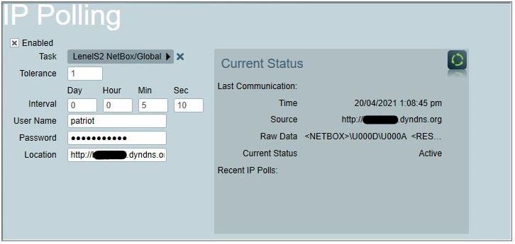 Lenel IP Polling example