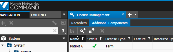 App license for &quot;Patriot 6&quot; must be installed with March Command Client