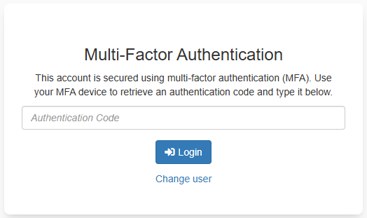 MFA Login