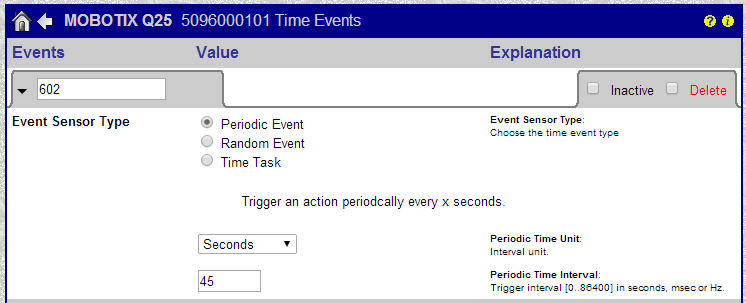 Polling signal interval must be less than the 60 seconds expected by the Patriot Mobotix Task