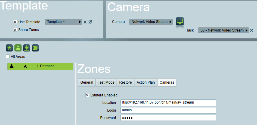 Zones Tab