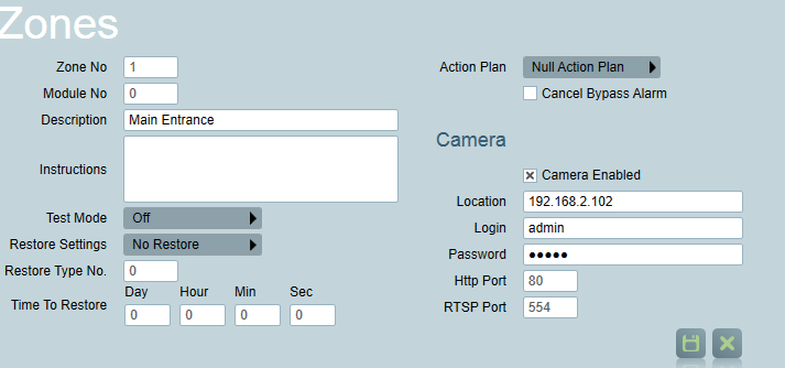 Onvif Zones