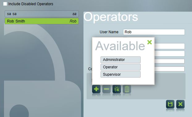 operator security group