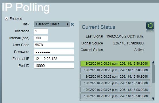 IP Polling Setup