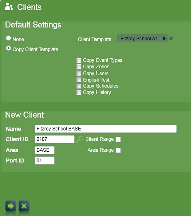 Base area accounts can be added retrospectively for existing partitioned clients