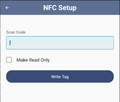 NFC Setup
