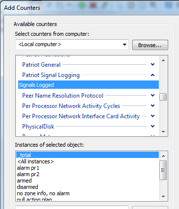 Adding Instance Counters