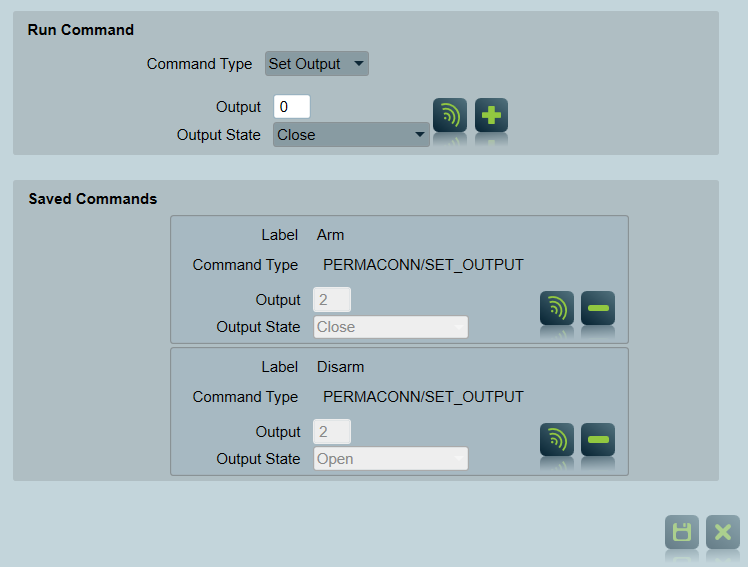 Permaconn Run Command and Saved Commands