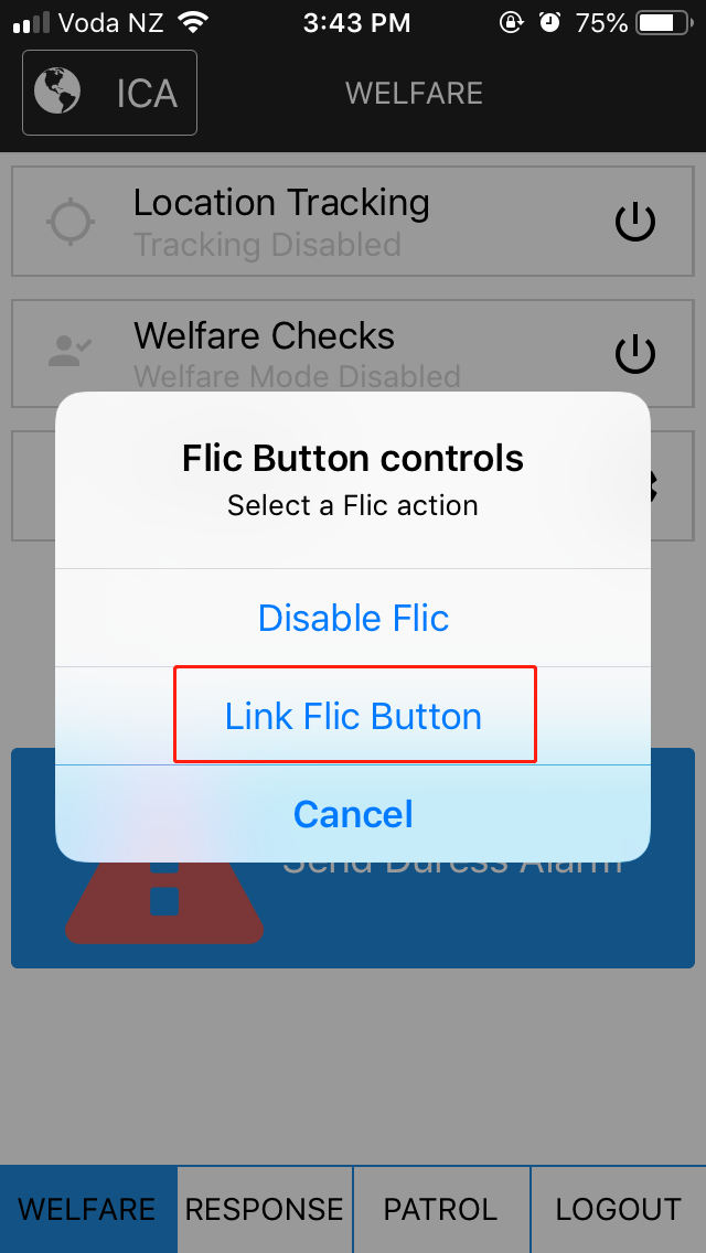 Link Flic Button