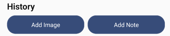 Job History Section with Add Note and Add Image Buttons