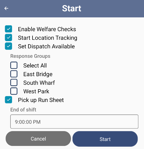 Wellfare Settings