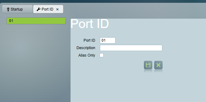 Port ID window