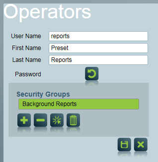 Creating an operator for reports
