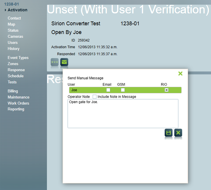 Sending a Remote Device I/O command in Manual Initiate Mode.