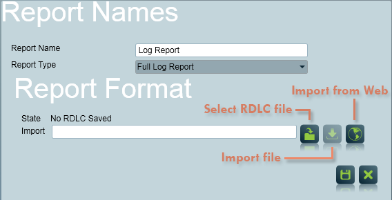 Import Report RDLC