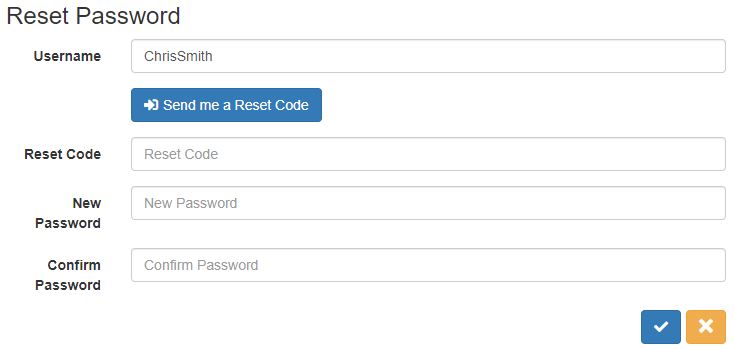 Reset Password from ICA
