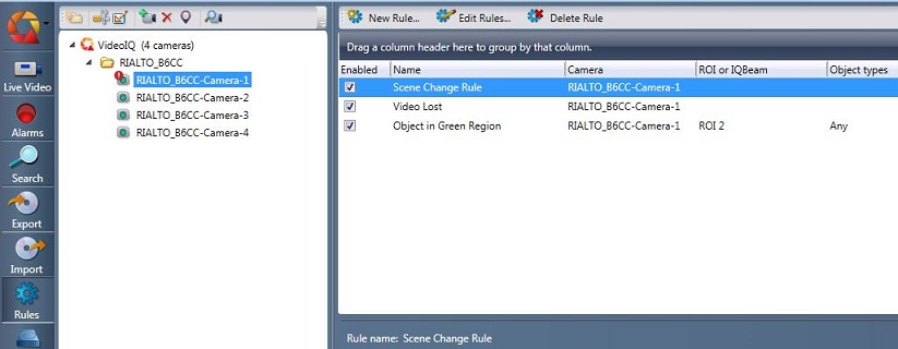 Rialto rule setup